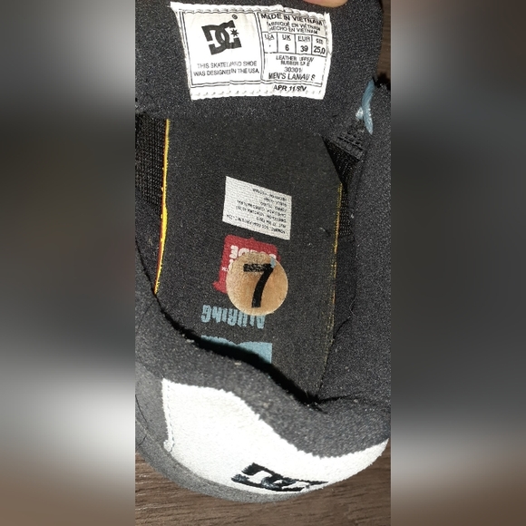 DC skater shoes charcoal gray with light blue details "men" 7 - Picture 2 of 2